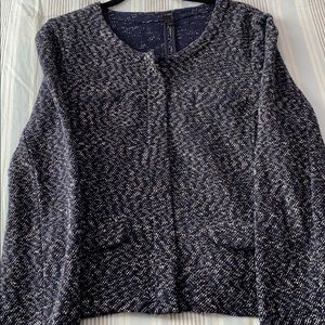 Knit navy blazer